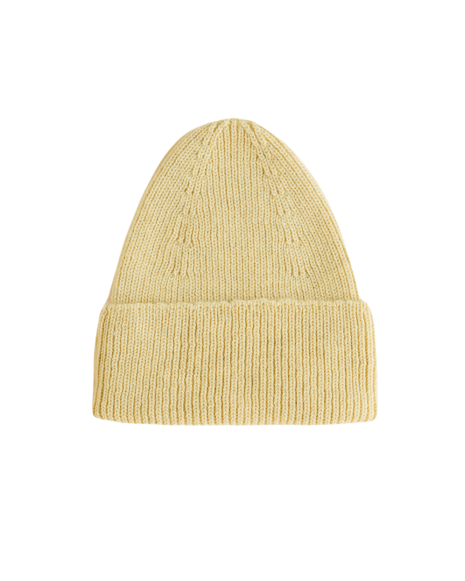 Hvid Beanie Fonzie Light Yellow (4m-18m)
