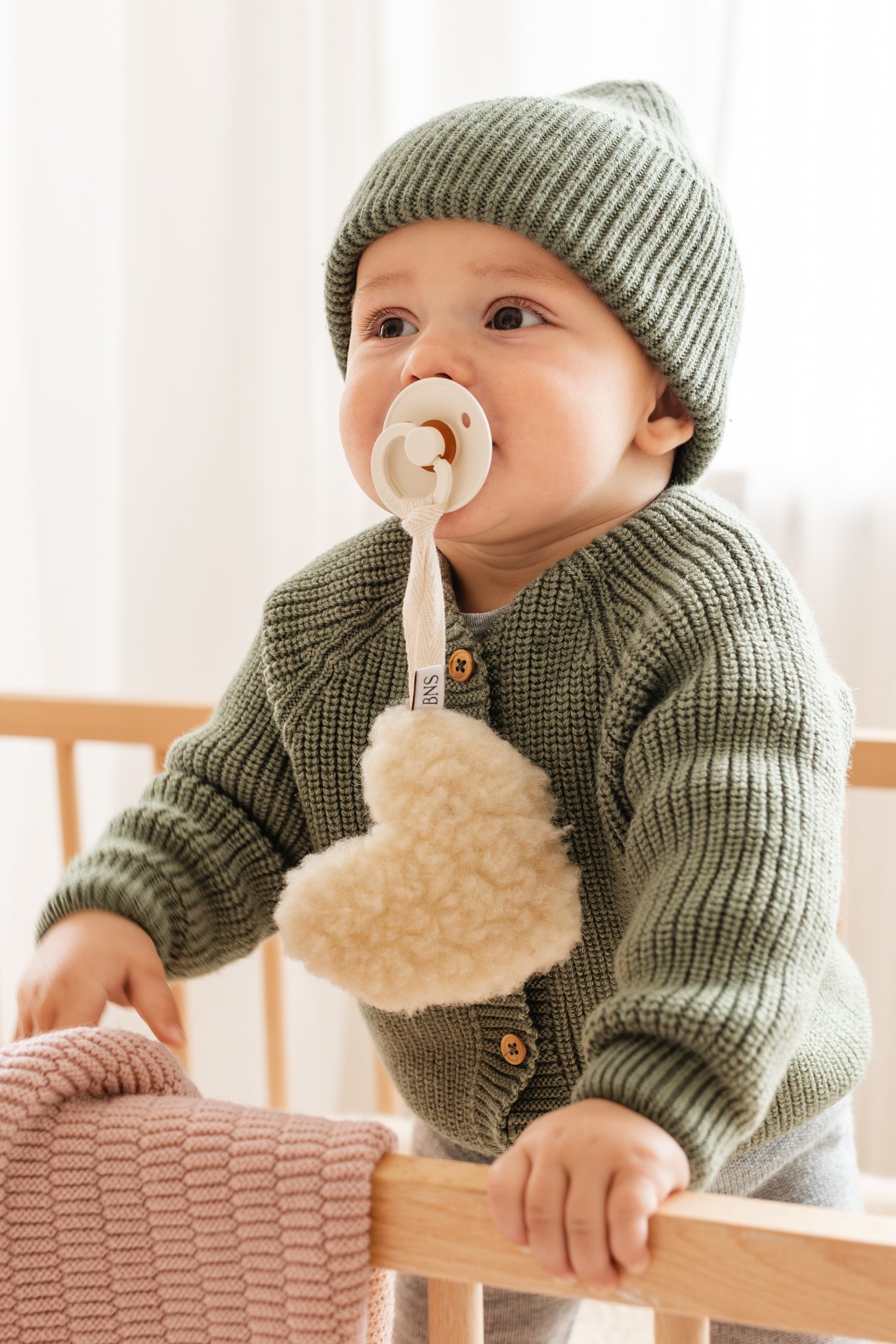 Wollen Speendoekje – Hartvorm