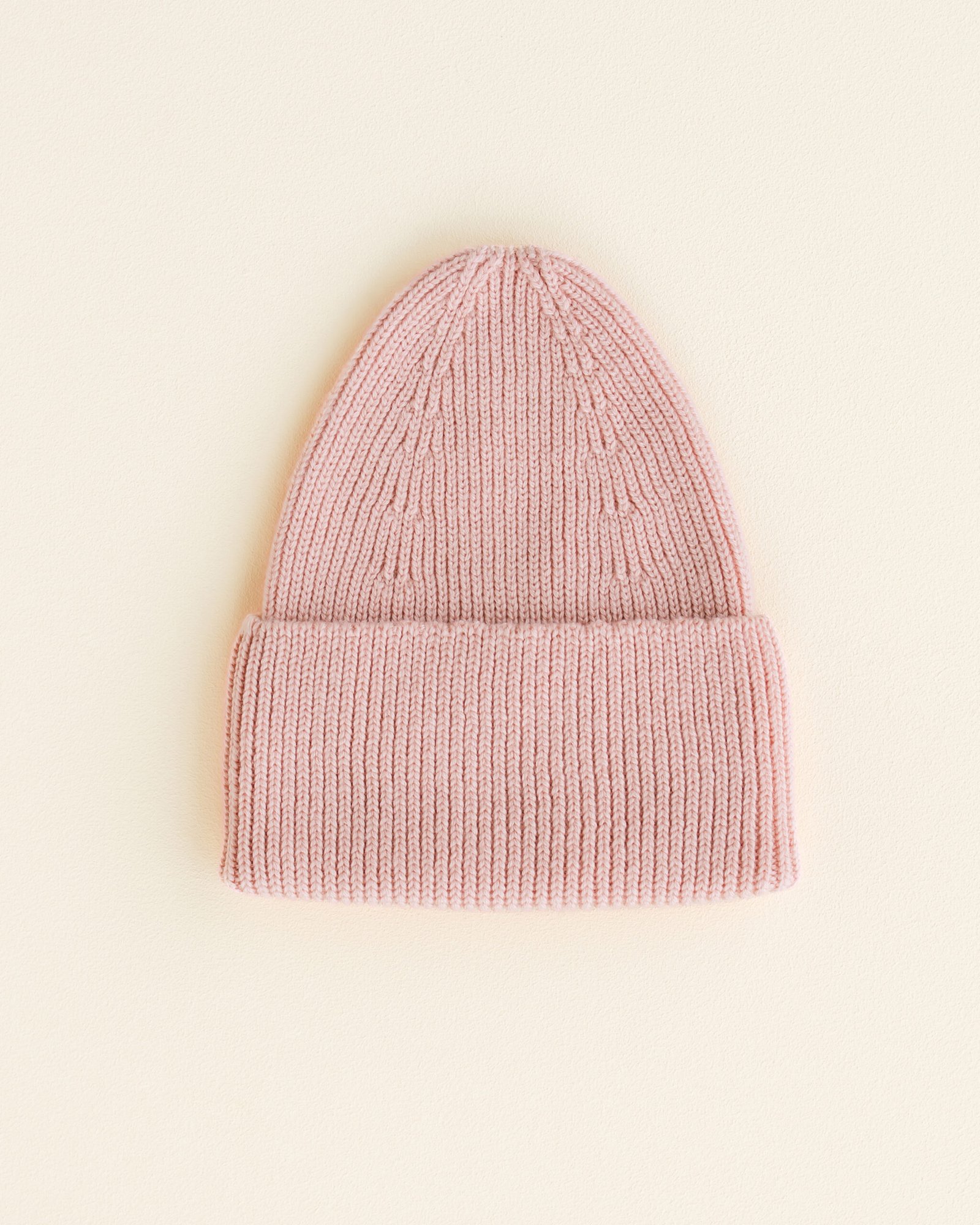 Hvid Beanie Fonzie Powder (4m-18m)