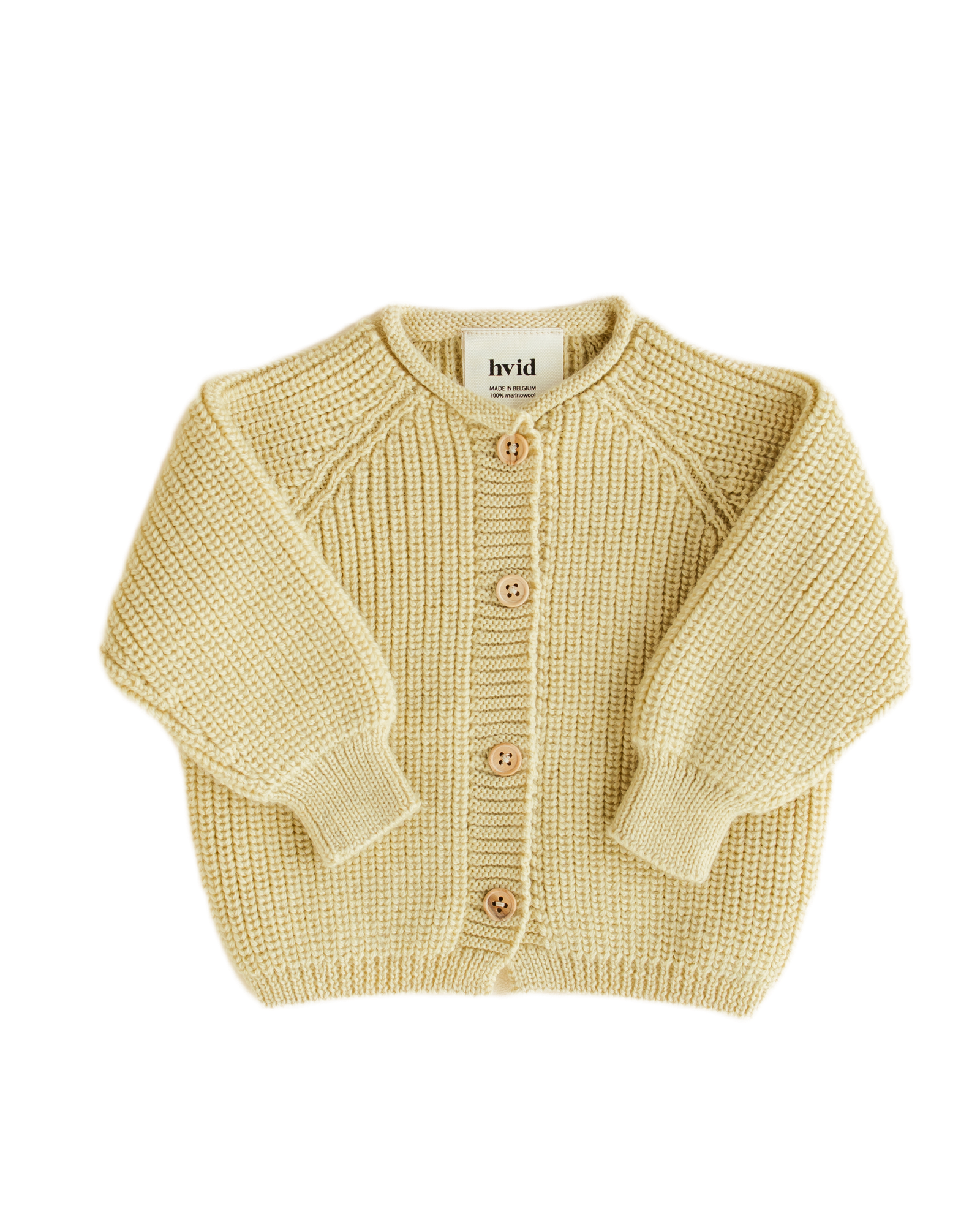 Hvid Cardigan Inga Light Yellow
