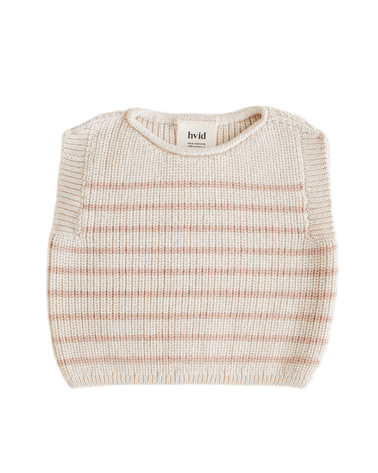 Hvid Vest Harvey Cream/Apricot