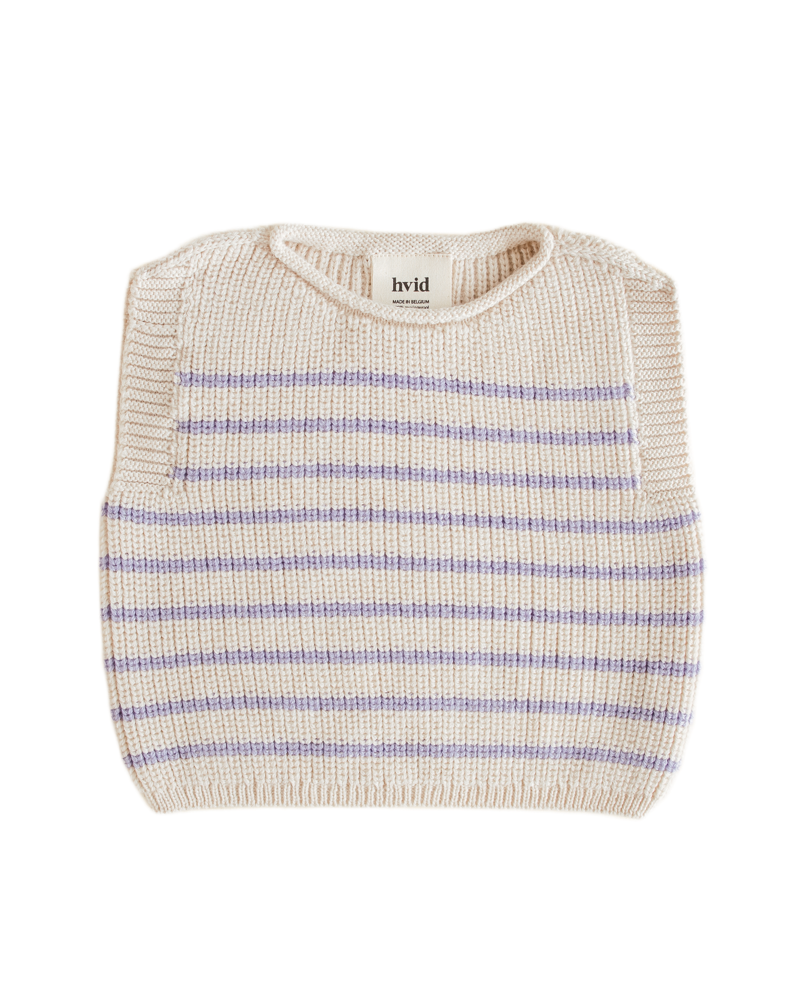 Hvid Vest Harvey Cream/Lilac