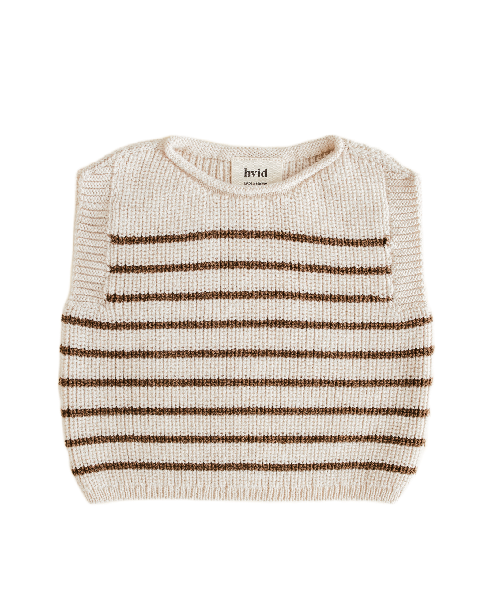 Hvid Vest Harvey Cream/Mocha