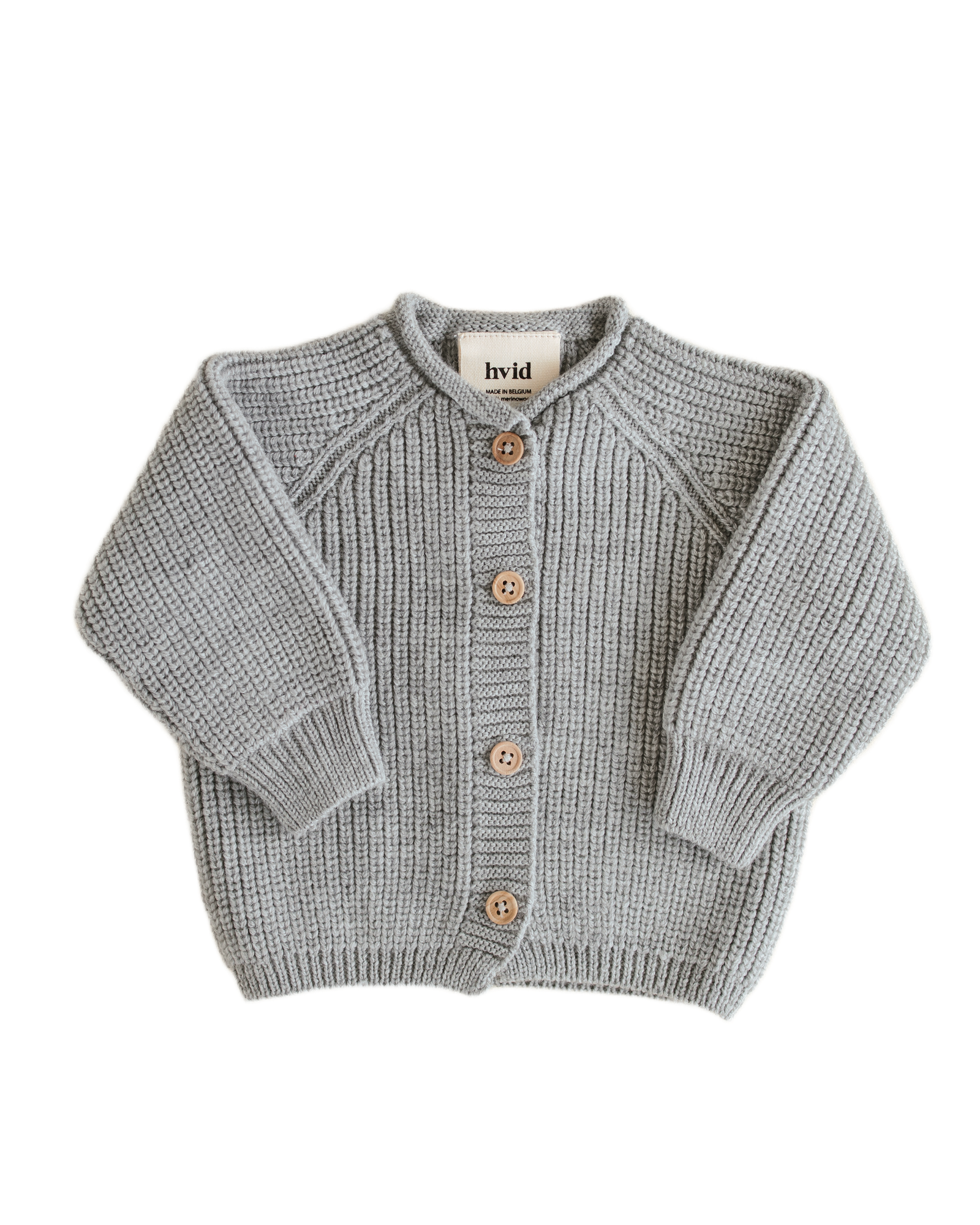 Hvid Cardigan Inga Light Grey