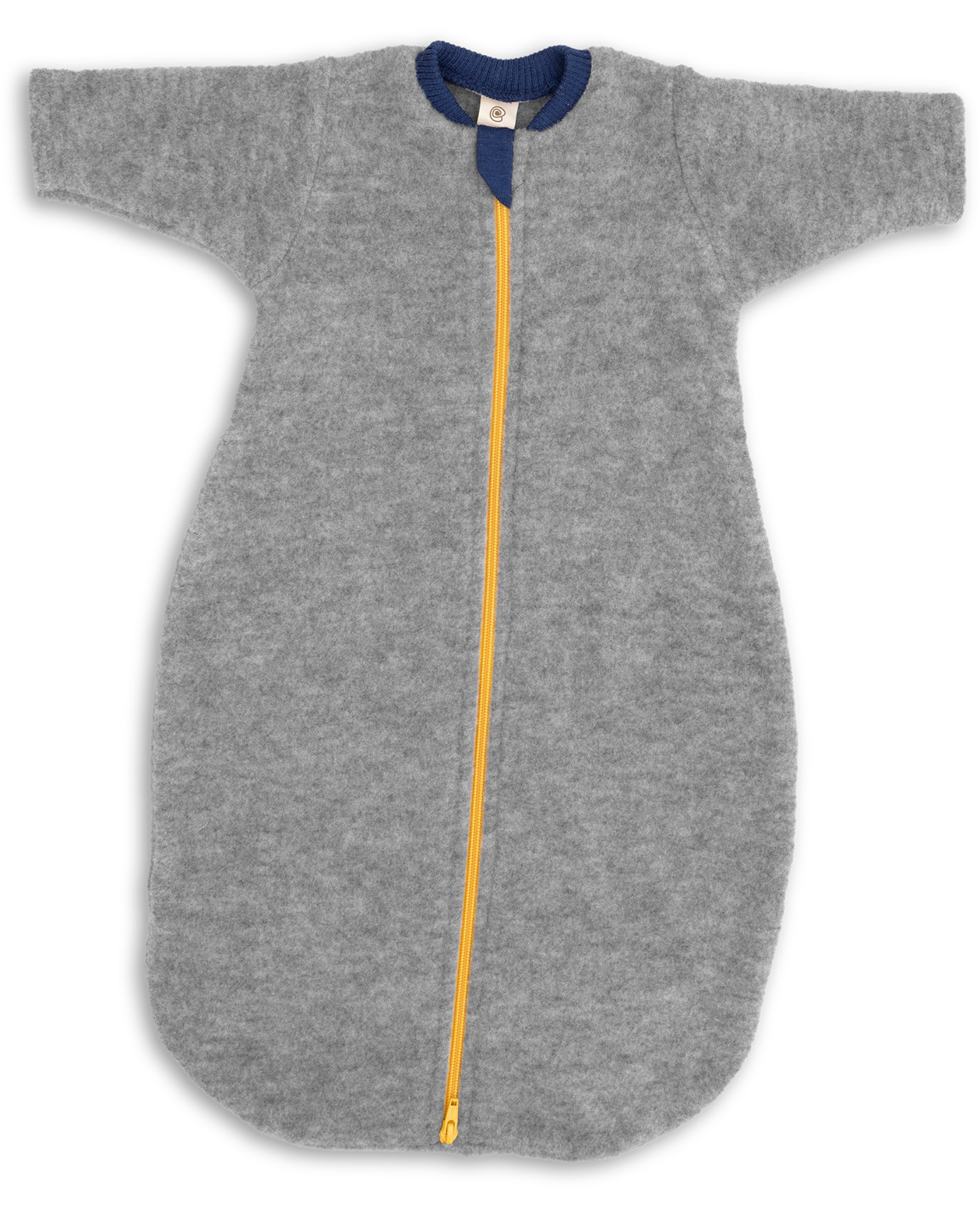 Engel Natur Wolfleece Slaapzak Met Rits - Light Grey Melange