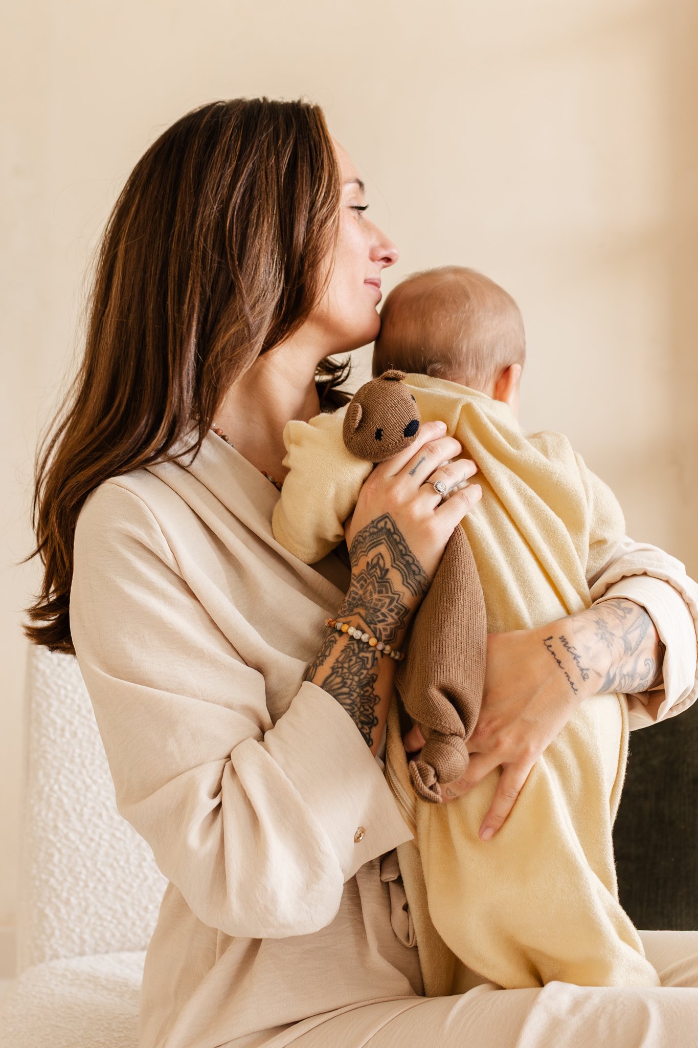 Engel Natur Slaapzak Met Rits Natur - Afbeelding 3