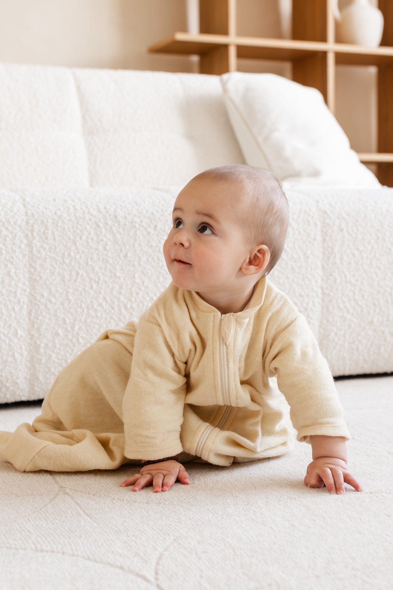 Engel Natur Slaapzak Met Rits Natur