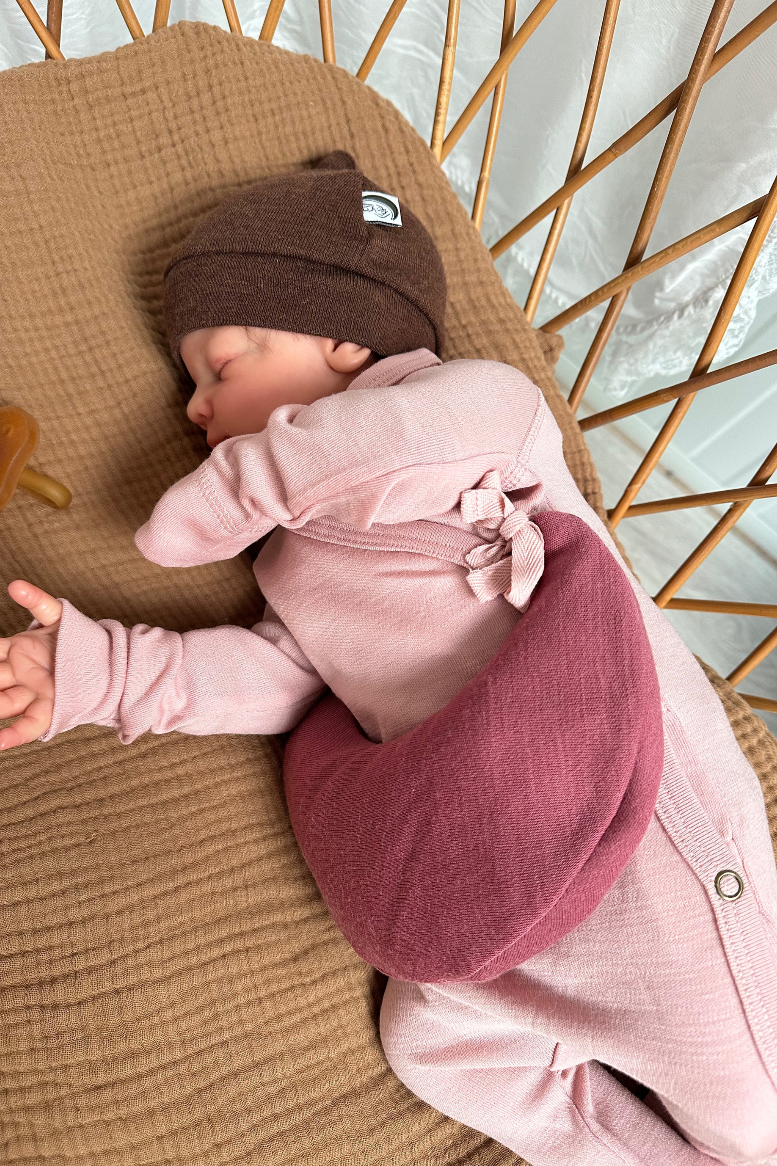 Warmtemaantje Merinowol Heather Pink