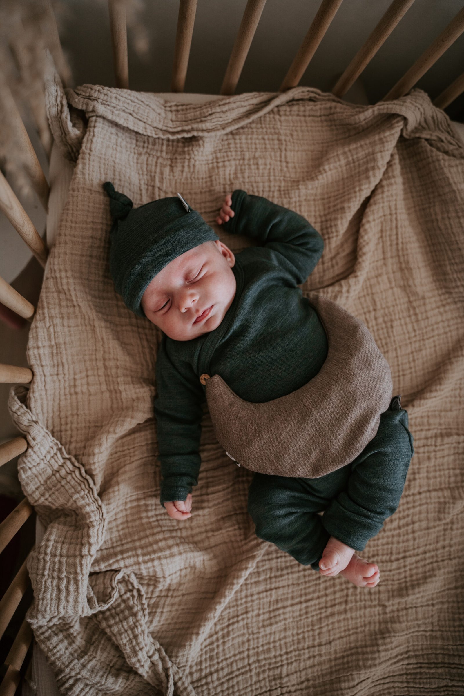 Warmtemaantje Merinowol Taupe