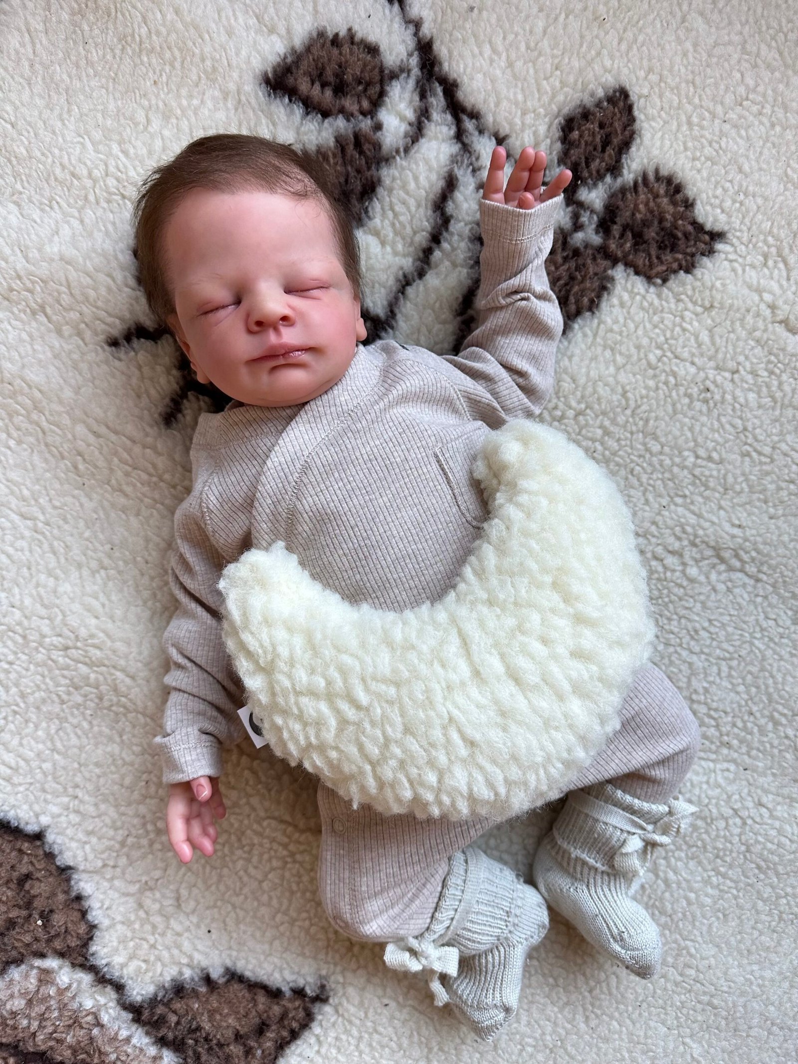 Warmtemaantje Teddy Merinowol Nature - Afbeelding 3