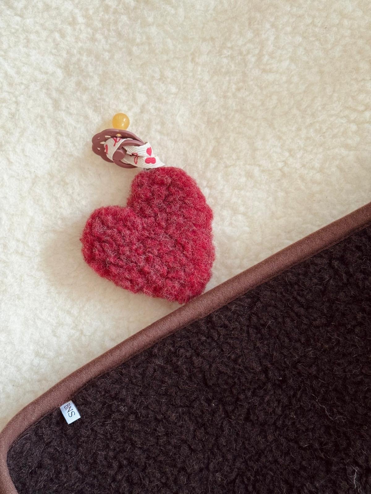 gallery image Merino Wollen Deken Chocolate