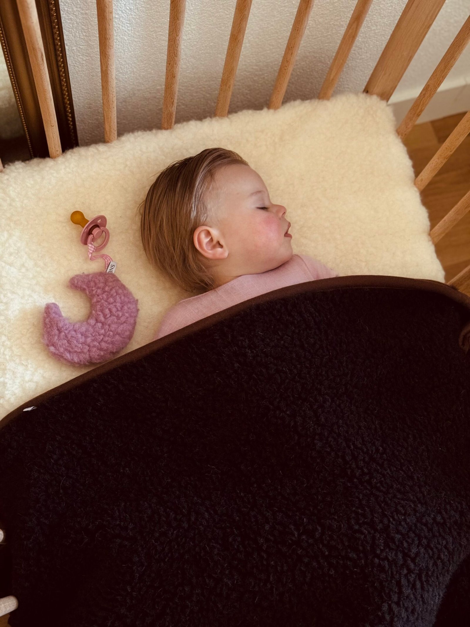 Wollen Speendoekje - Pinky Moon