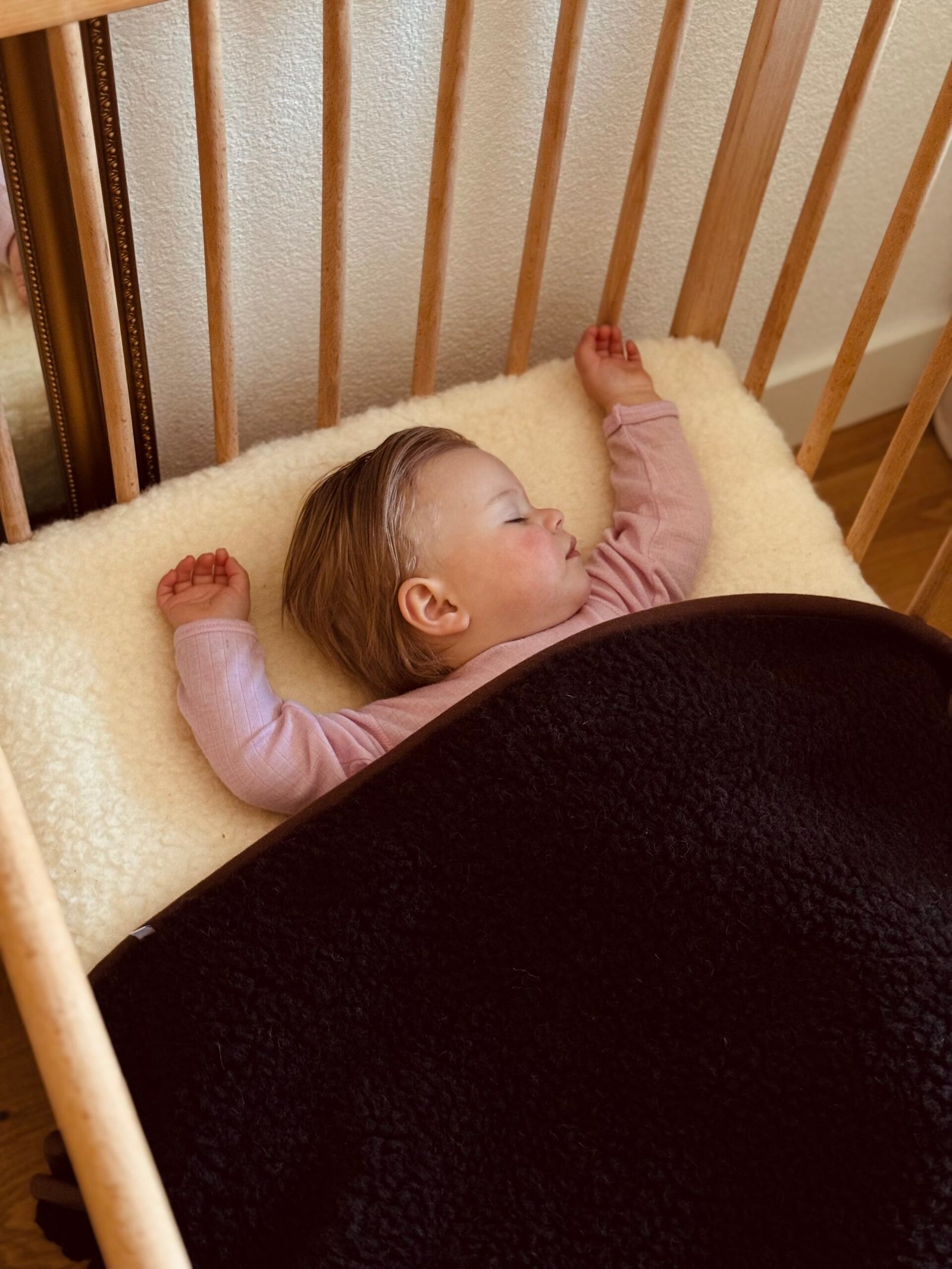 Merino Wollen Deken Chocolate - Afbeelding 4