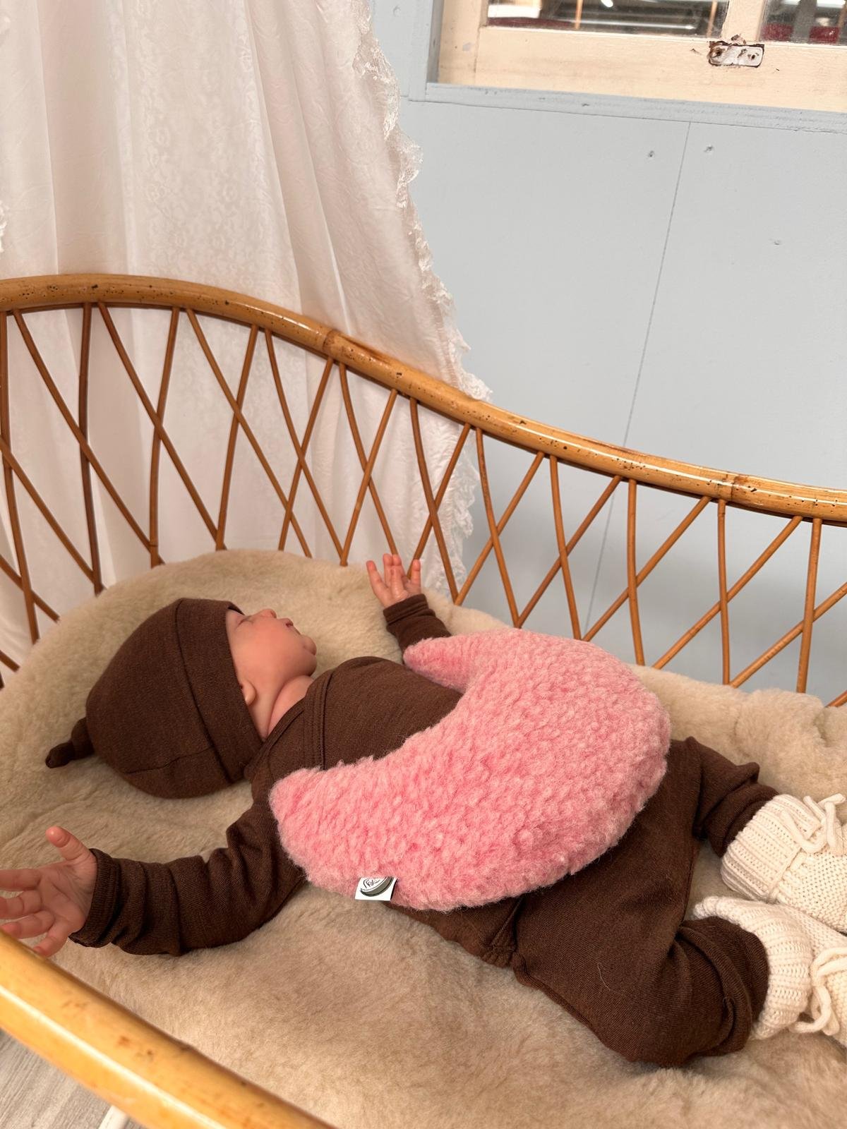 gallery image Warmtemaantje Teddy Merinowol Soft Pink