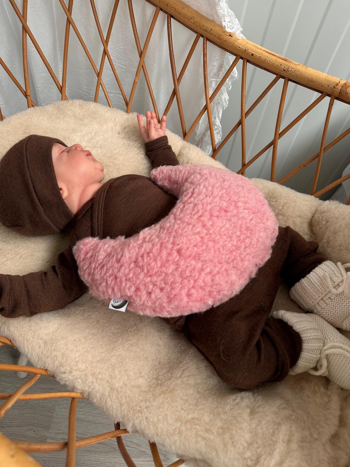 gallery image Warmtemaantje Teddy Merinowol Soft Pink