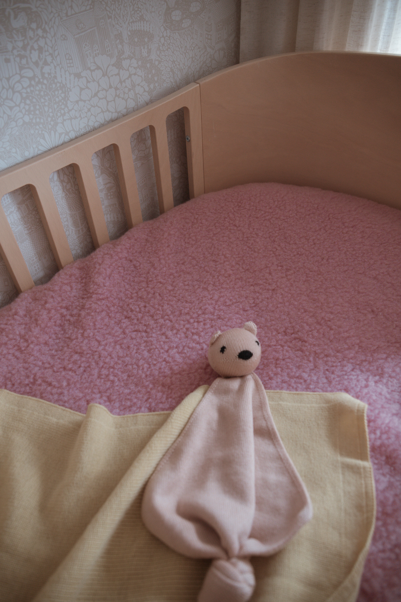 Merino Wollen Hoeslaken | Powder Pink