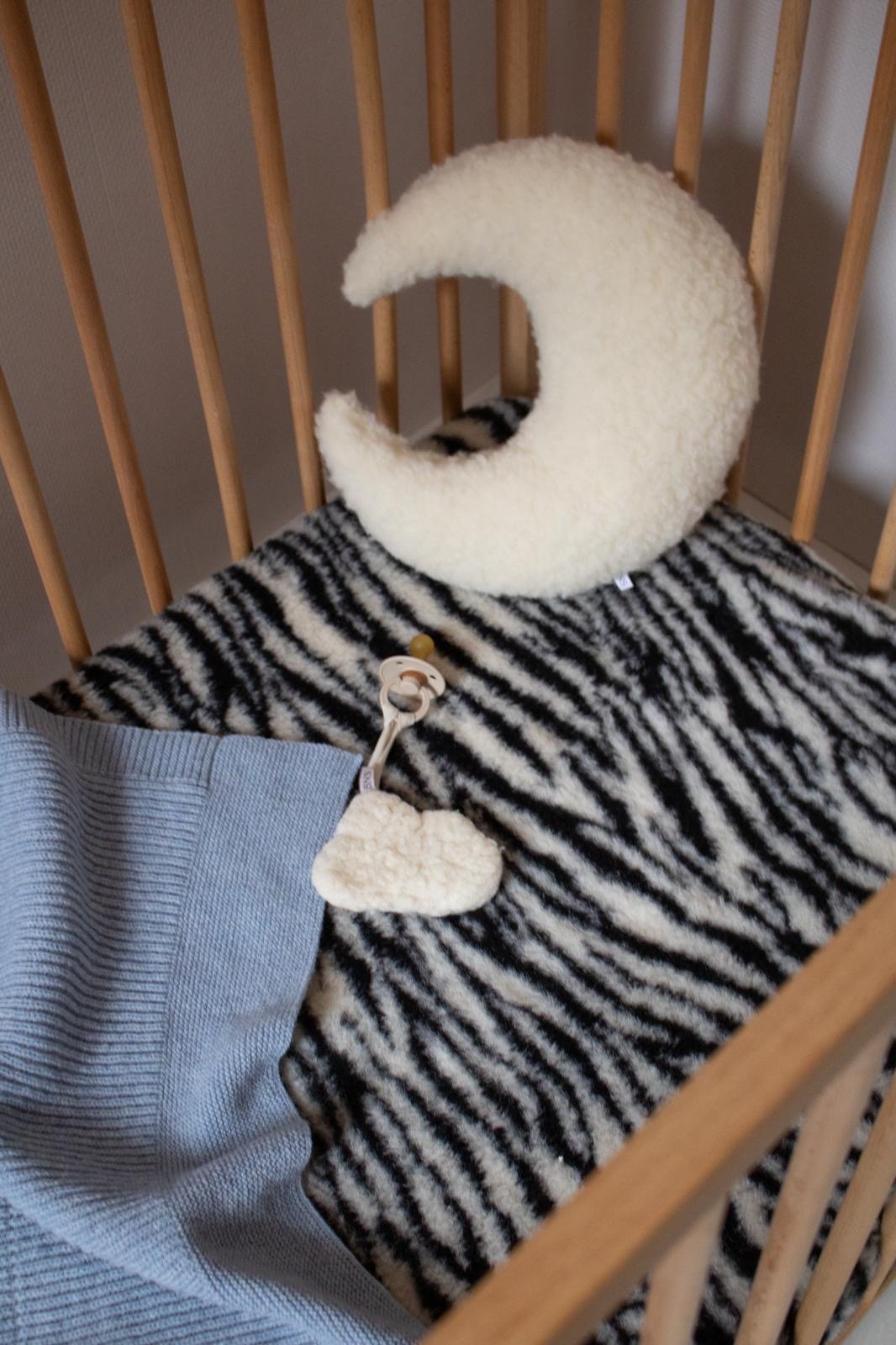 Merino Wollen Hoeslaken | Zebraprint