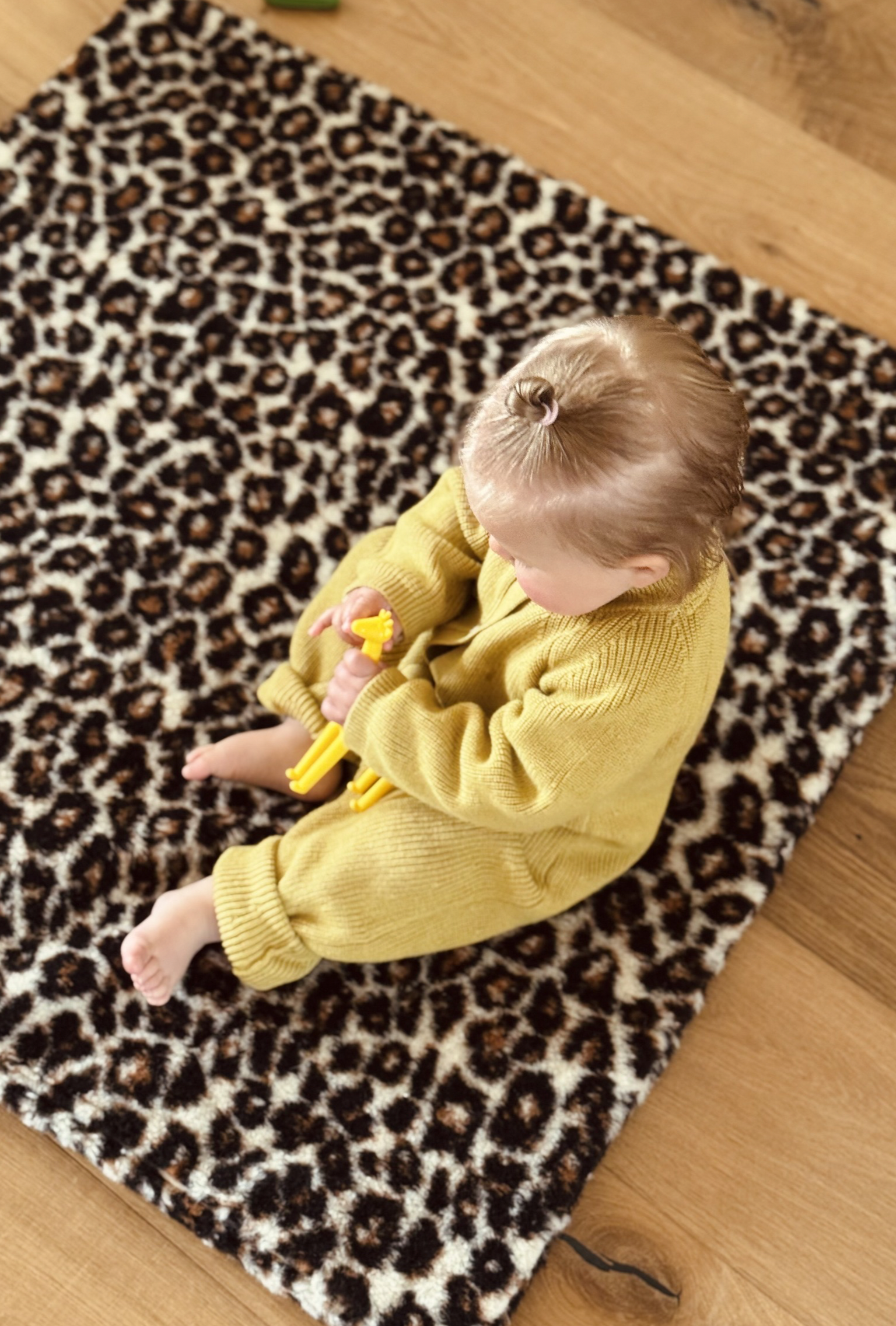 gallery image Wollen Speelkleed Leopardprint