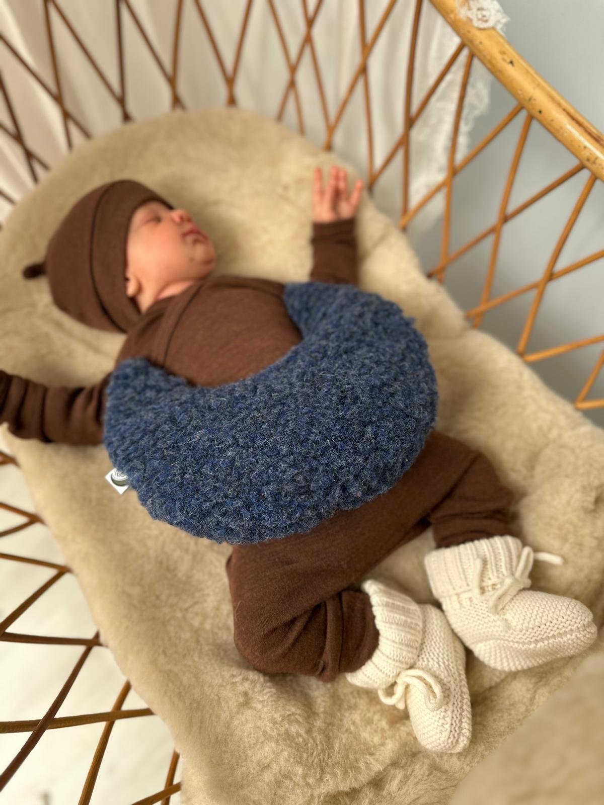 gallery image Warmtemaantje Teddy Merinowol Denim