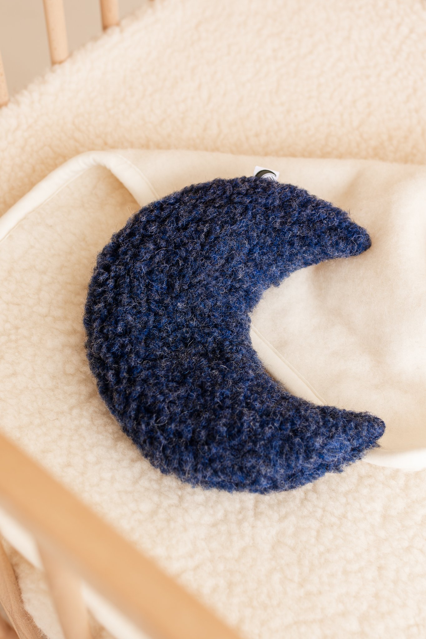 gallery image Warmtemaantje Teddy Merinowol Denim