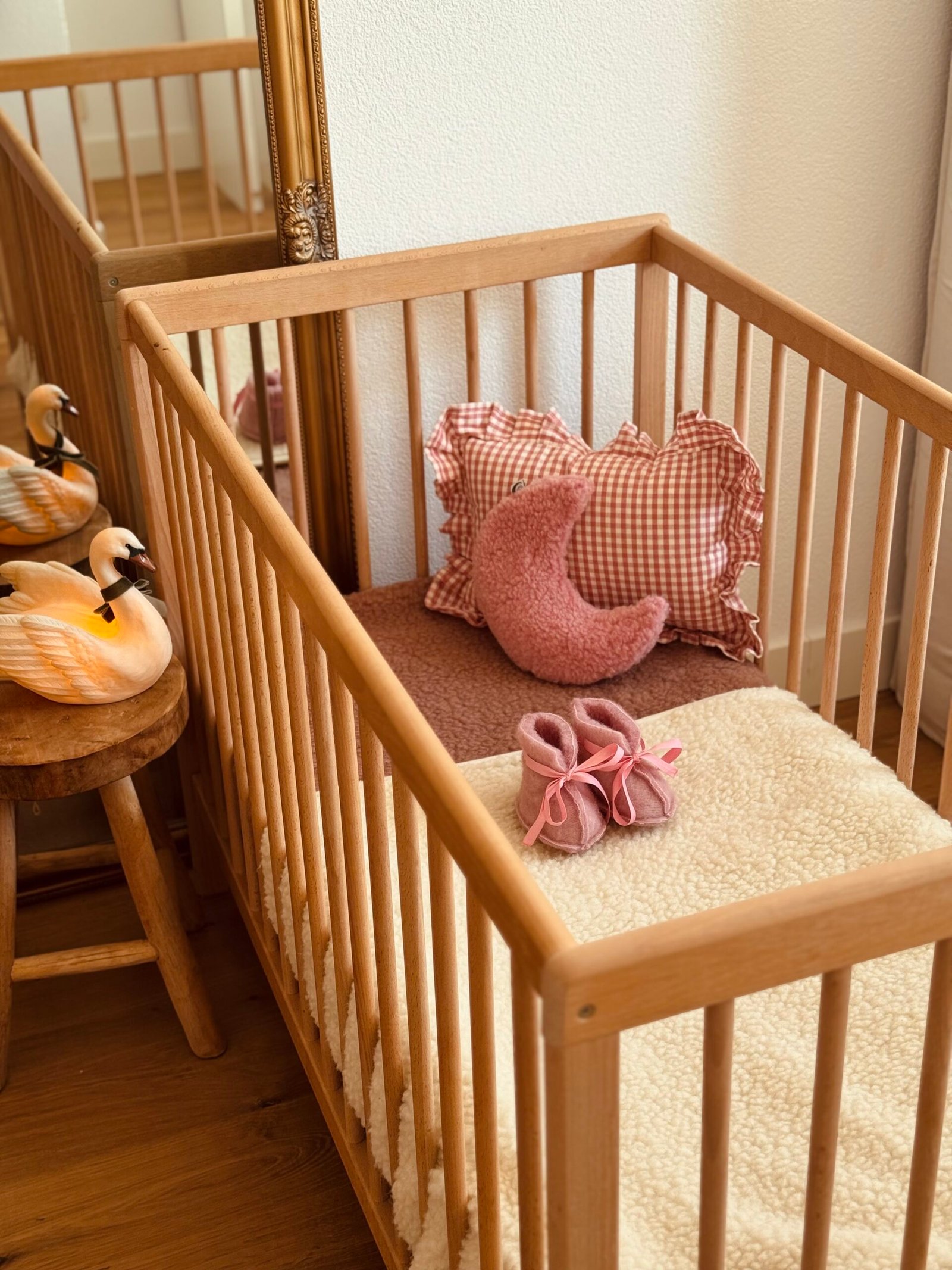 gallery image Wollen Slofjes Powder Pink