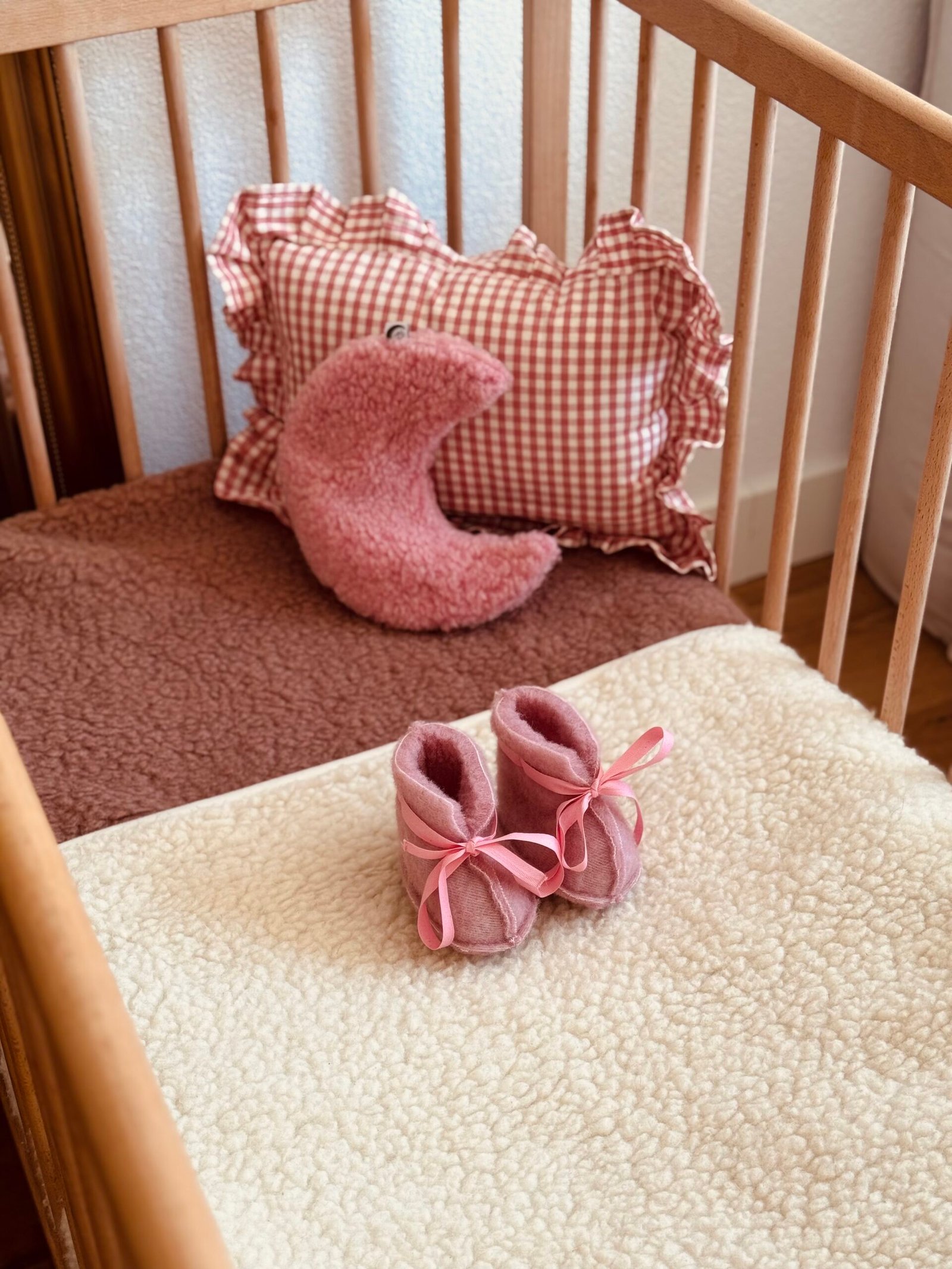 gallery image Wollen Slofjes Powder Pink