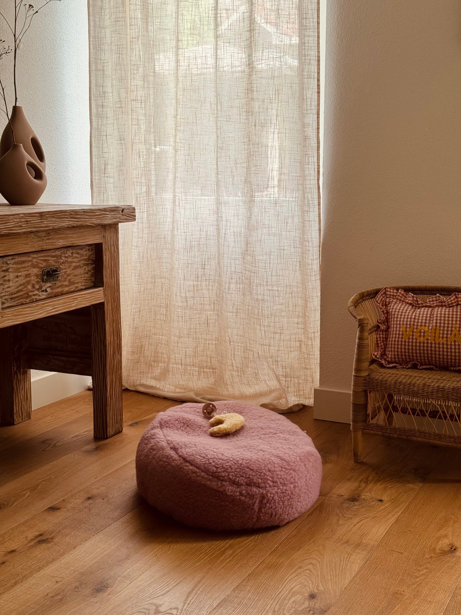 gallery image Wollen Voedingskusssenhoes Powder Pink
