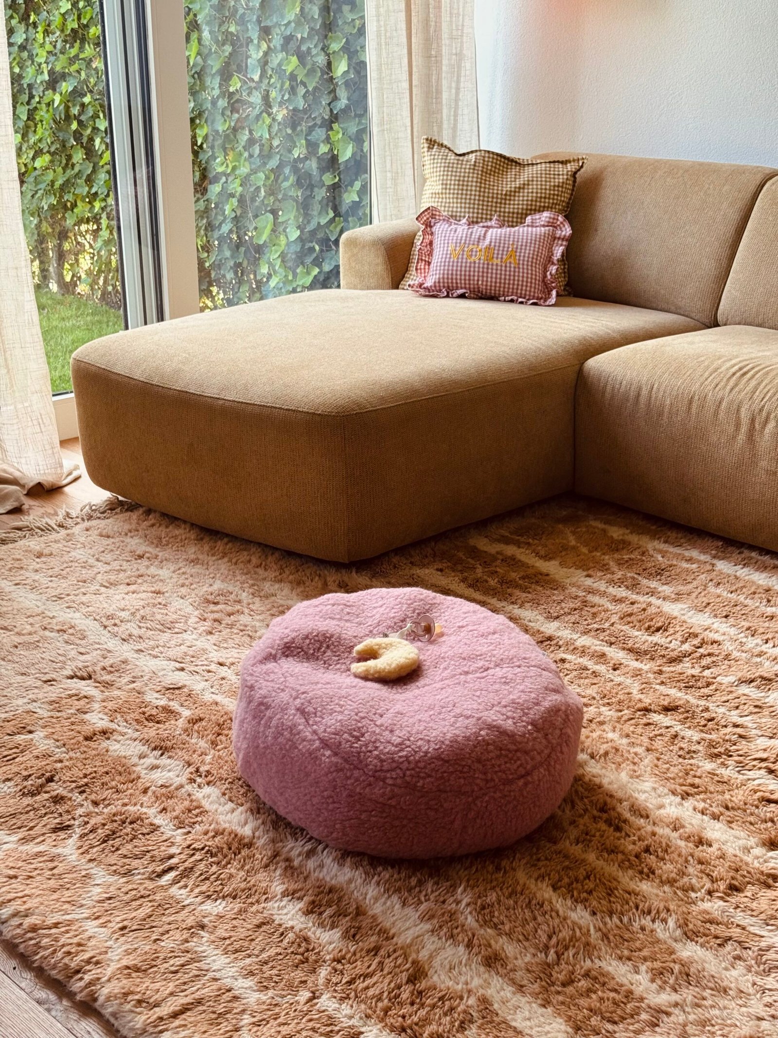gallery image Wollen Voedingskusssenhoes Powder Pink