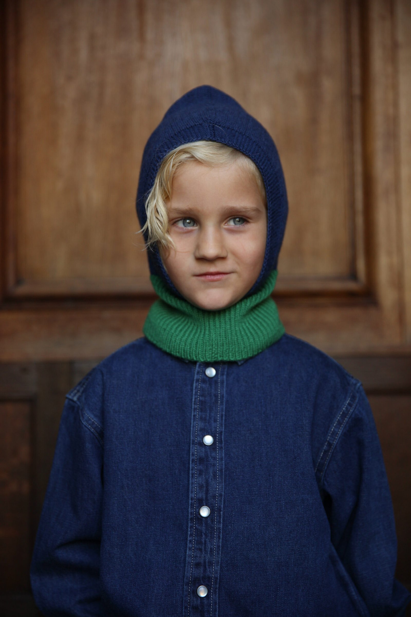 gallery image Hvid Balaclava | Blue/Grass