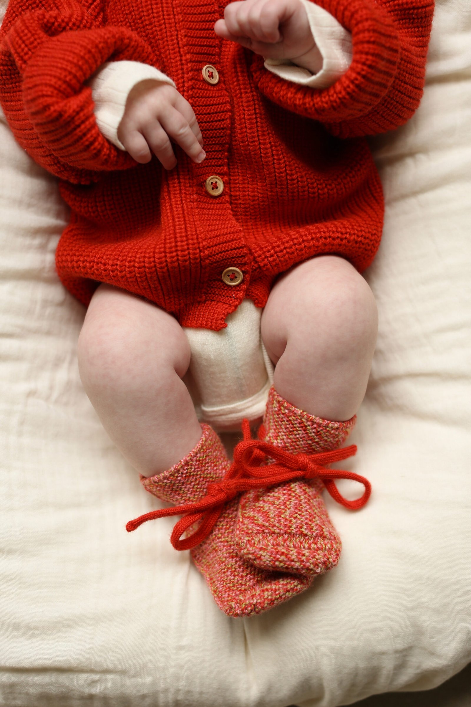 gallery image Hvid slofjes | Happy Melange Red
