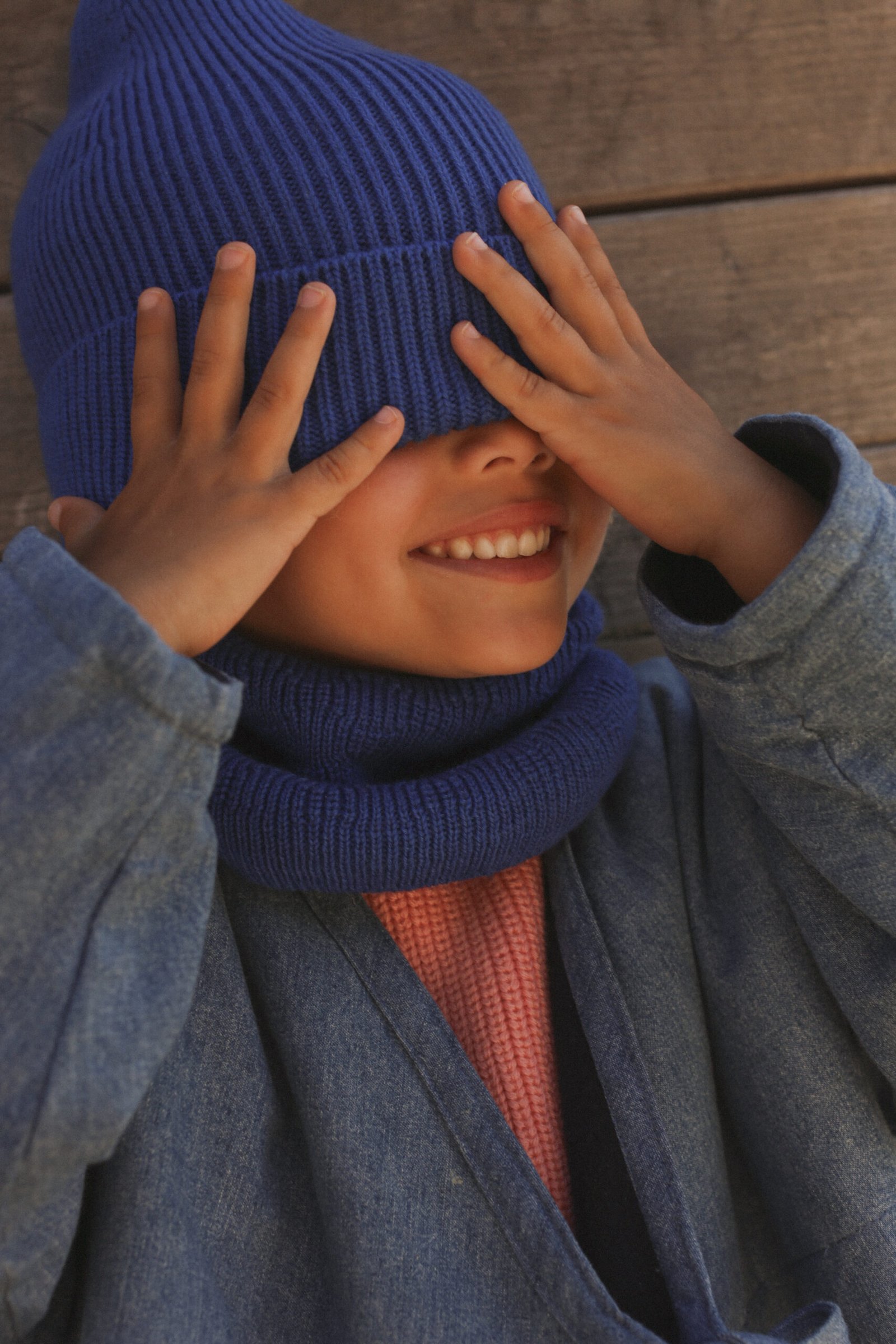 gallery image Hvid Beanie Fonzie Cobalt Blue