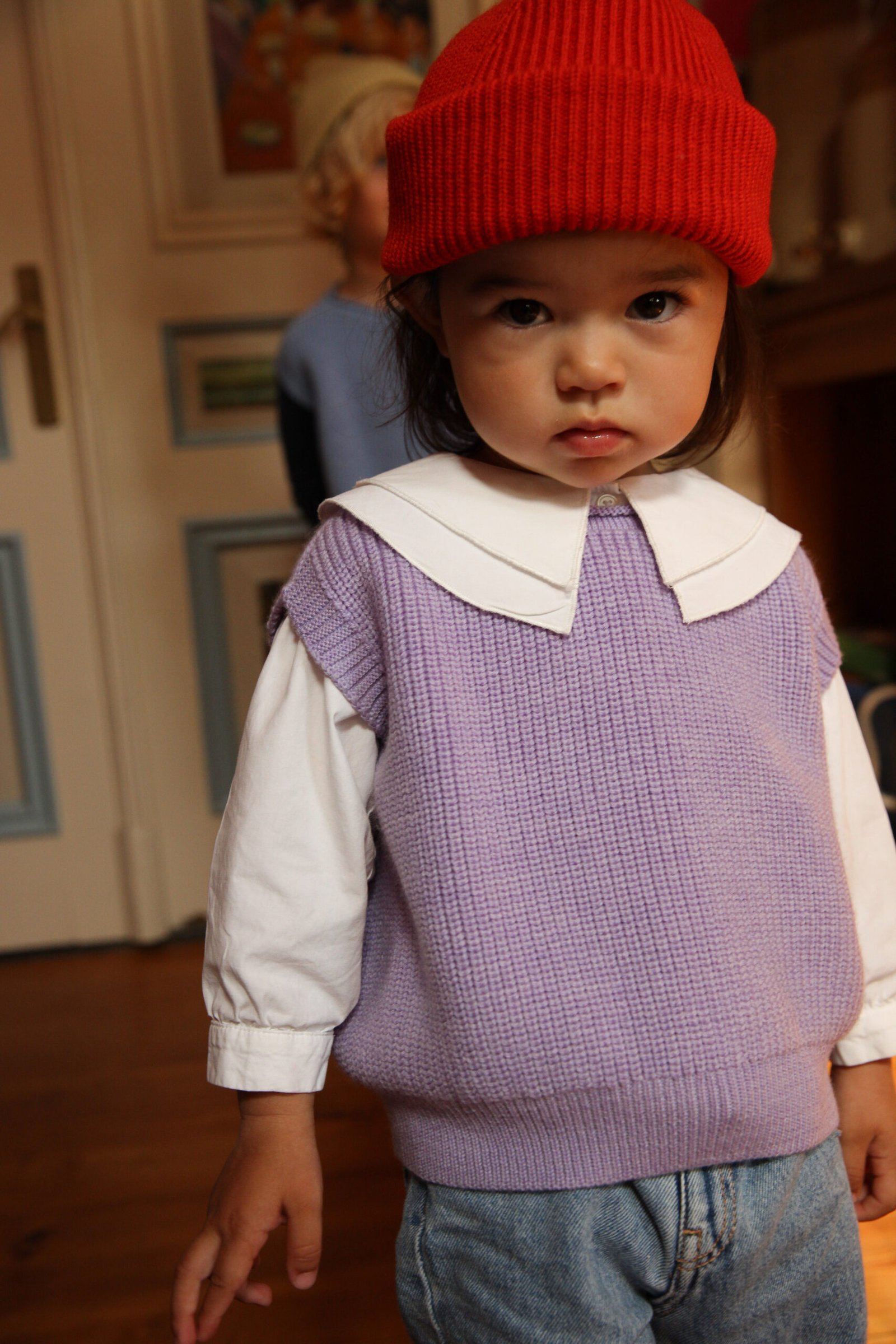 gallery image Hvid Beanie Fonzie Red