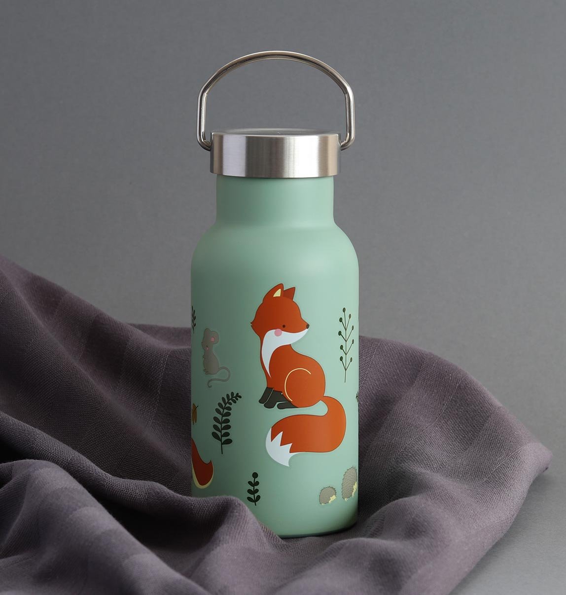 gallery image A Little Lovely Company RVS Drinkfles 350 & 500ml – Bosvriendjes