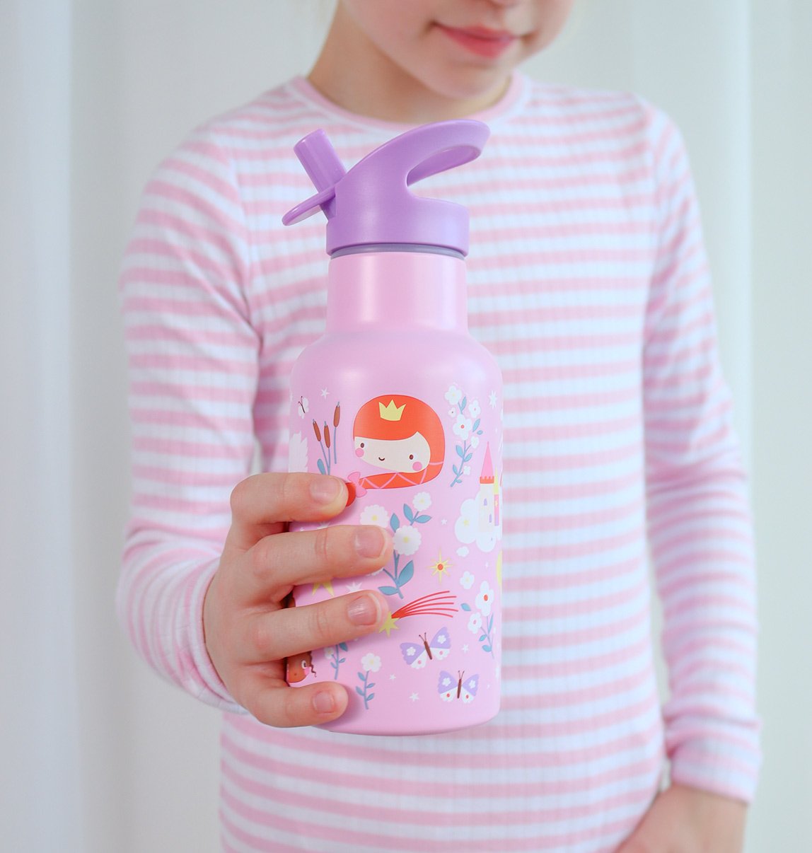 gallery image A Little Lovely Company RVS Drinkfles 350 & 500ml – Prinsessen