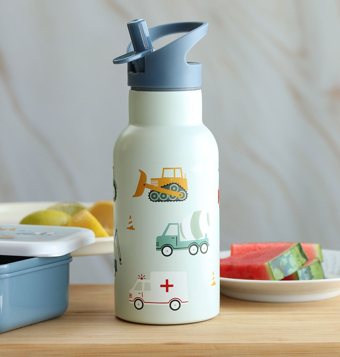 gallery image A Little Lovely Company RVS Drinkfles 350 & 500ml – Voertuigen