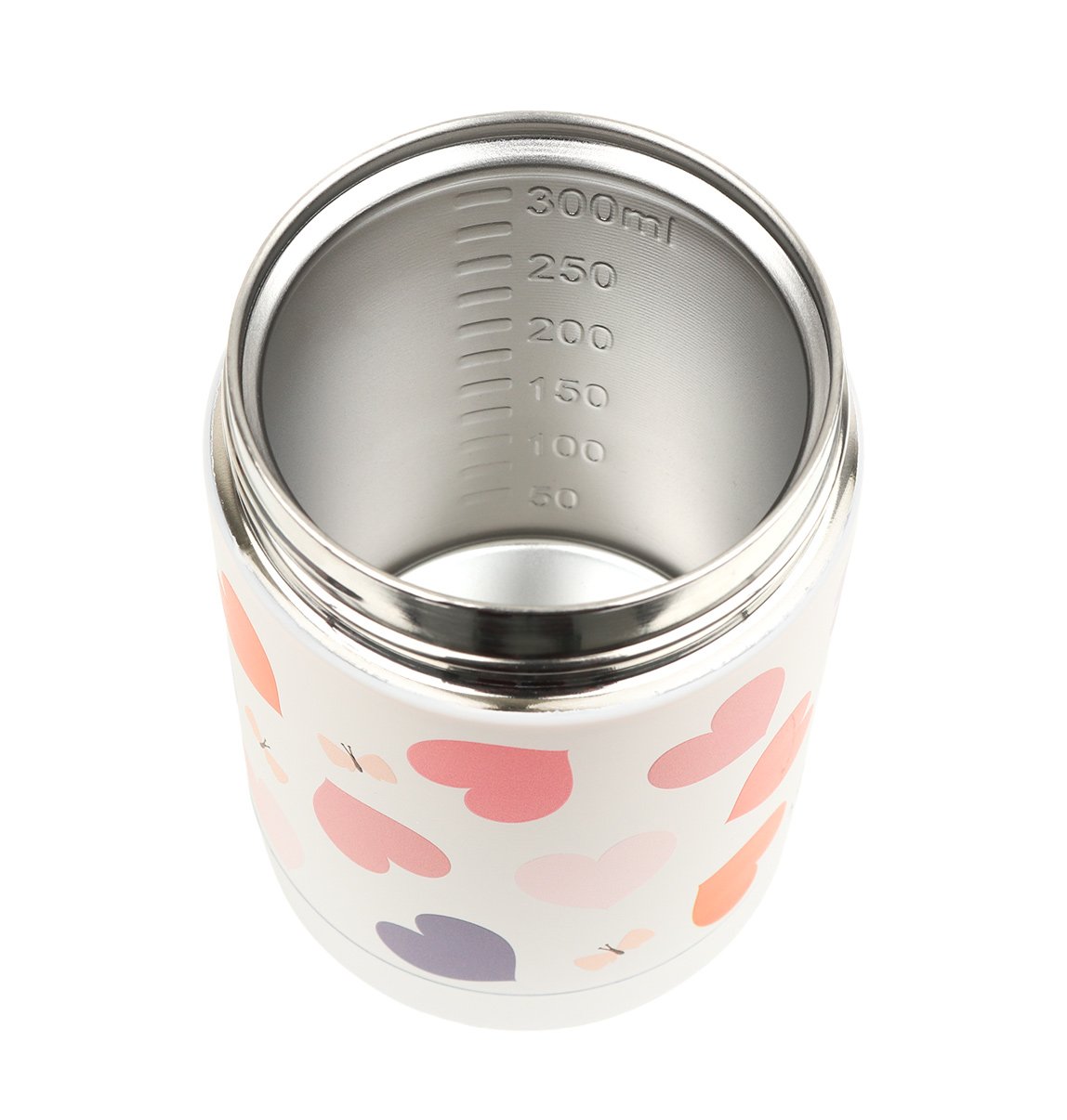 gallery image A Little Lovely Company Geïsoleerde RVS Voedselpot Hartjes 300 ml