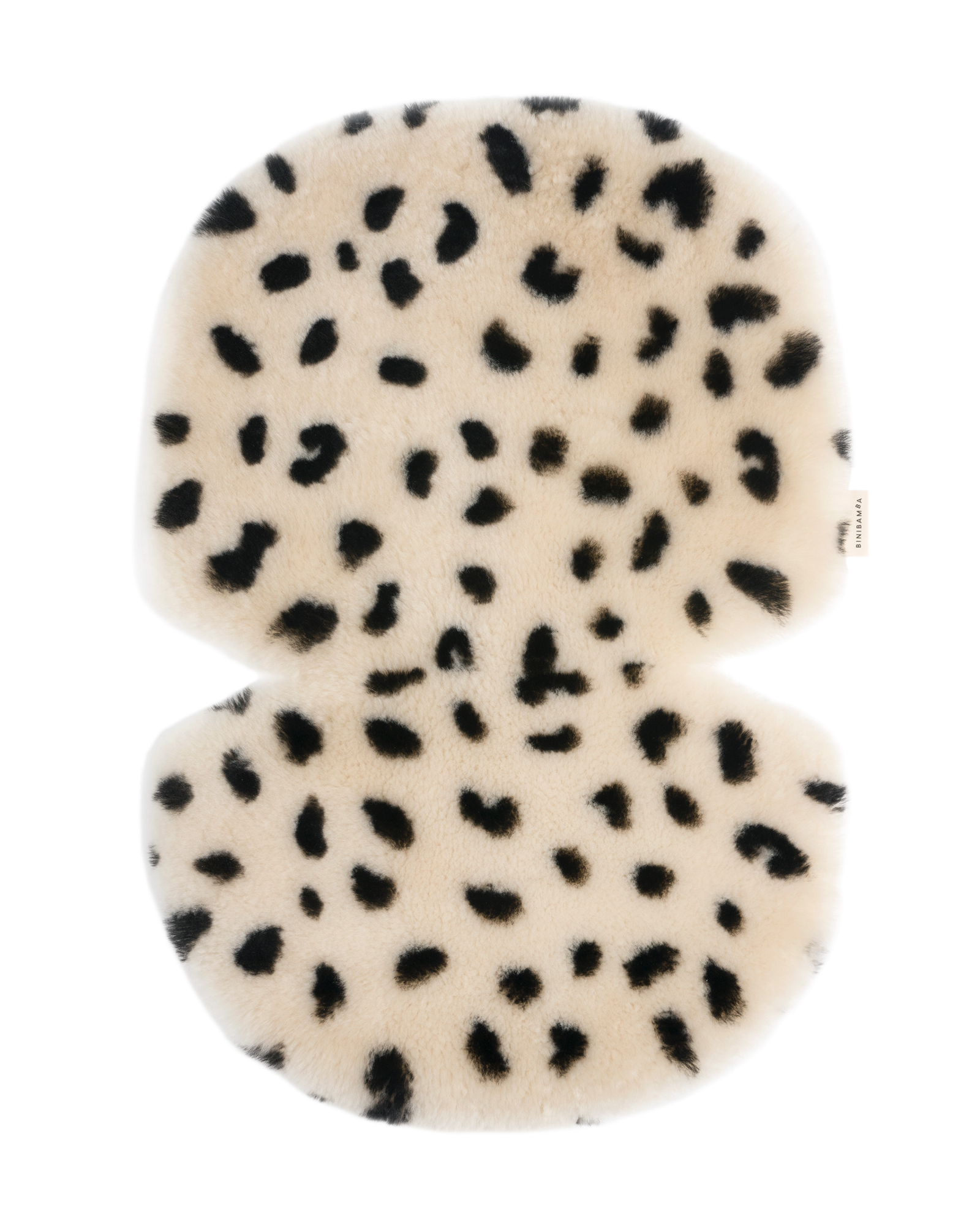 gallery image BINIBAMBA Leopard Snuggler®  Luxe schapenvacht buggy inleg