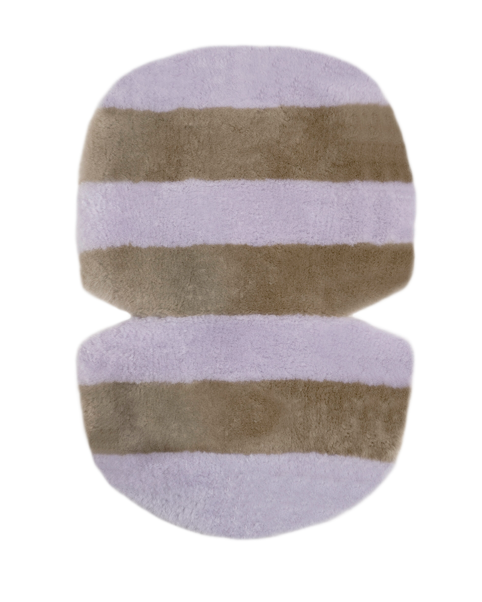 gallery image BINIBAMBA Violet Toastie Stripe Snuggler®  Luxe schapenvacht buggy inleg